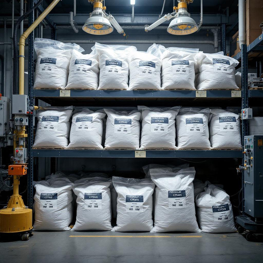 Citrato de potasio granular